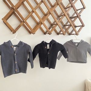 Baby Knit Sweaters 0-6Month x3